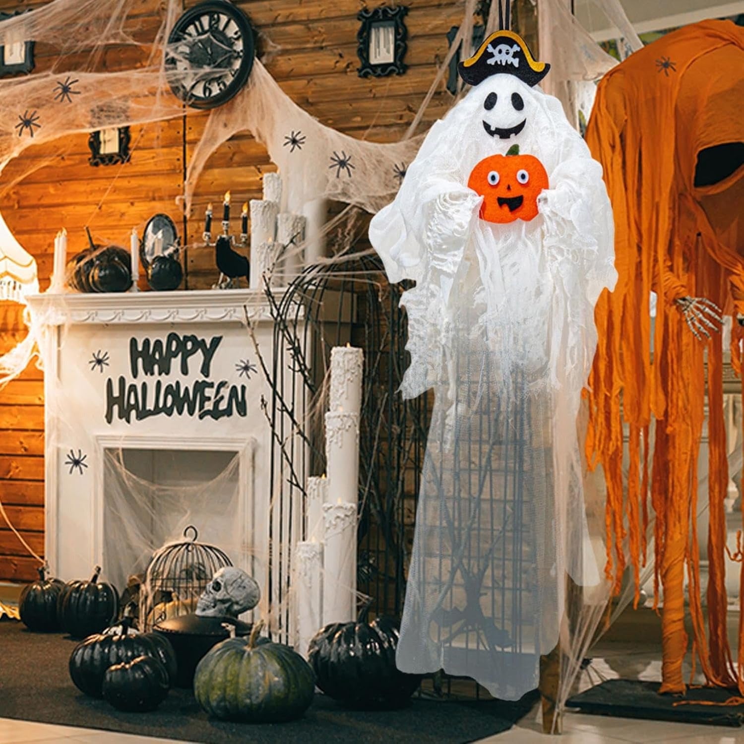👻Spooky Halloween ghost witch pirate hanging decoration